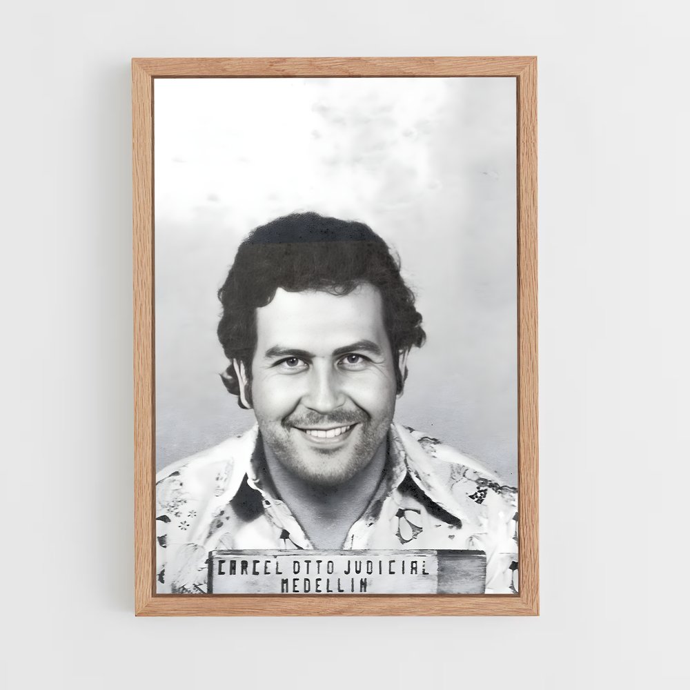 ap-pablo escobar-8 cadre Bois clair