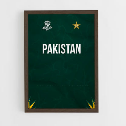 ap-pakistan national football team-2 cadre Bois foncé