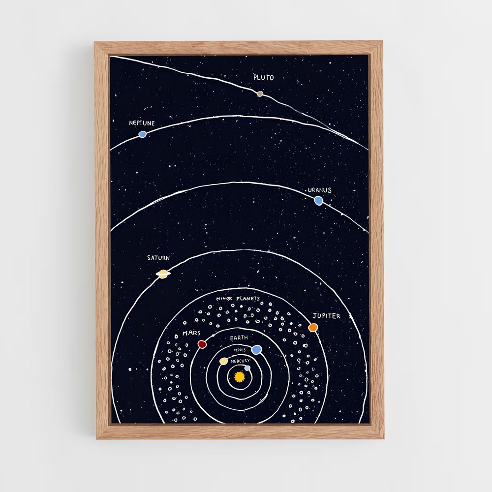 ap-pale blue dot-1 cadre Bois clair