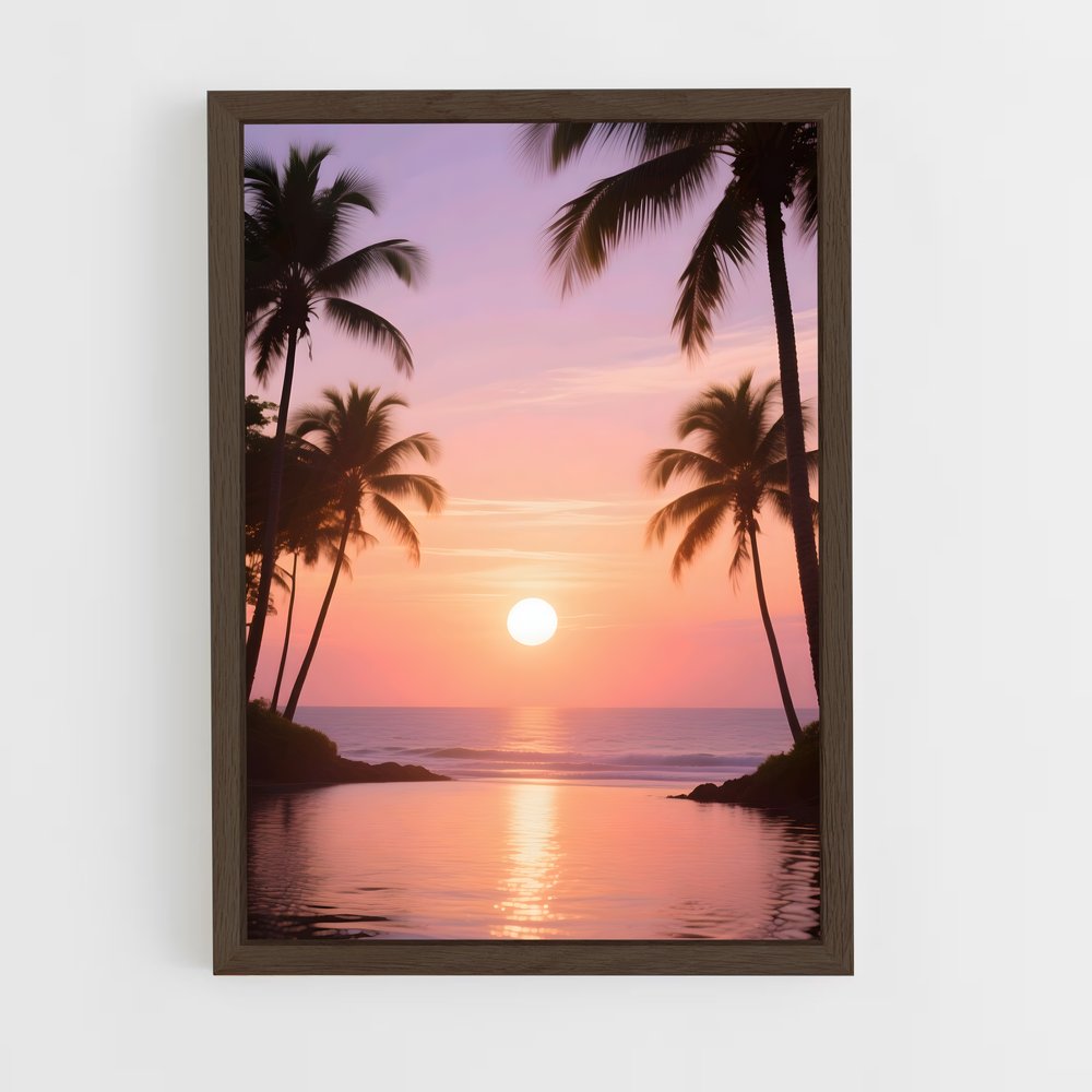 ap-palm-6 cadre Bois foncé