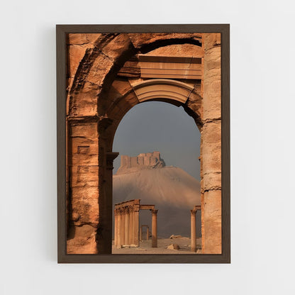 ap-palmyra ruins-3 cadre Bois foncé