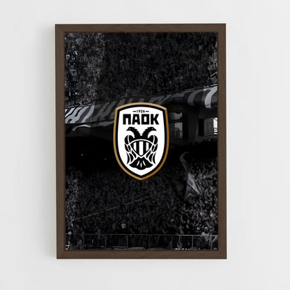ap-paok thessaloniki fc-6 cadre Bois foncé