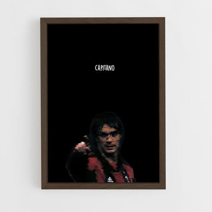 ap-paolo maldini-11 cadre Bois foncé