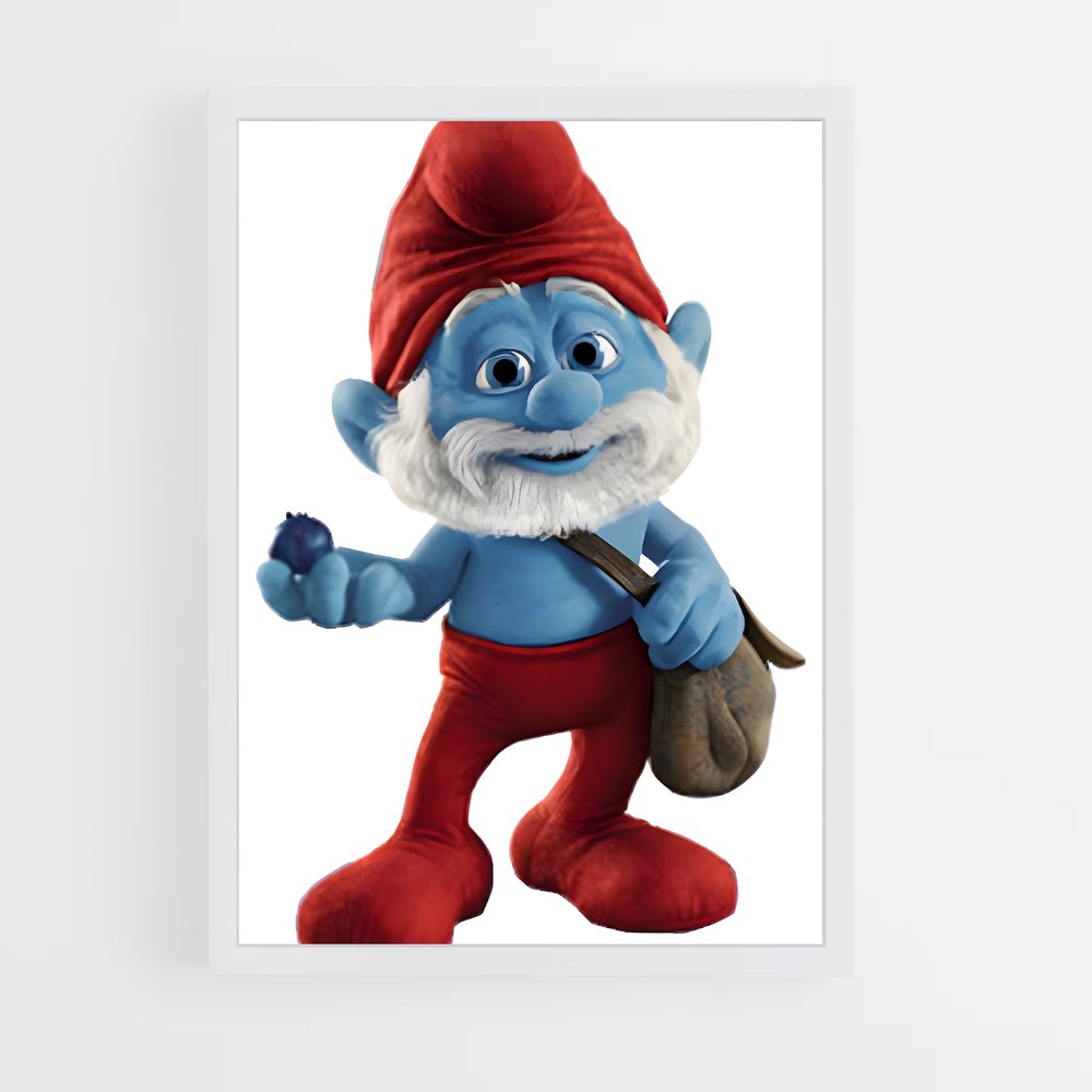 ap-papa smurf-2 cadre Blanc