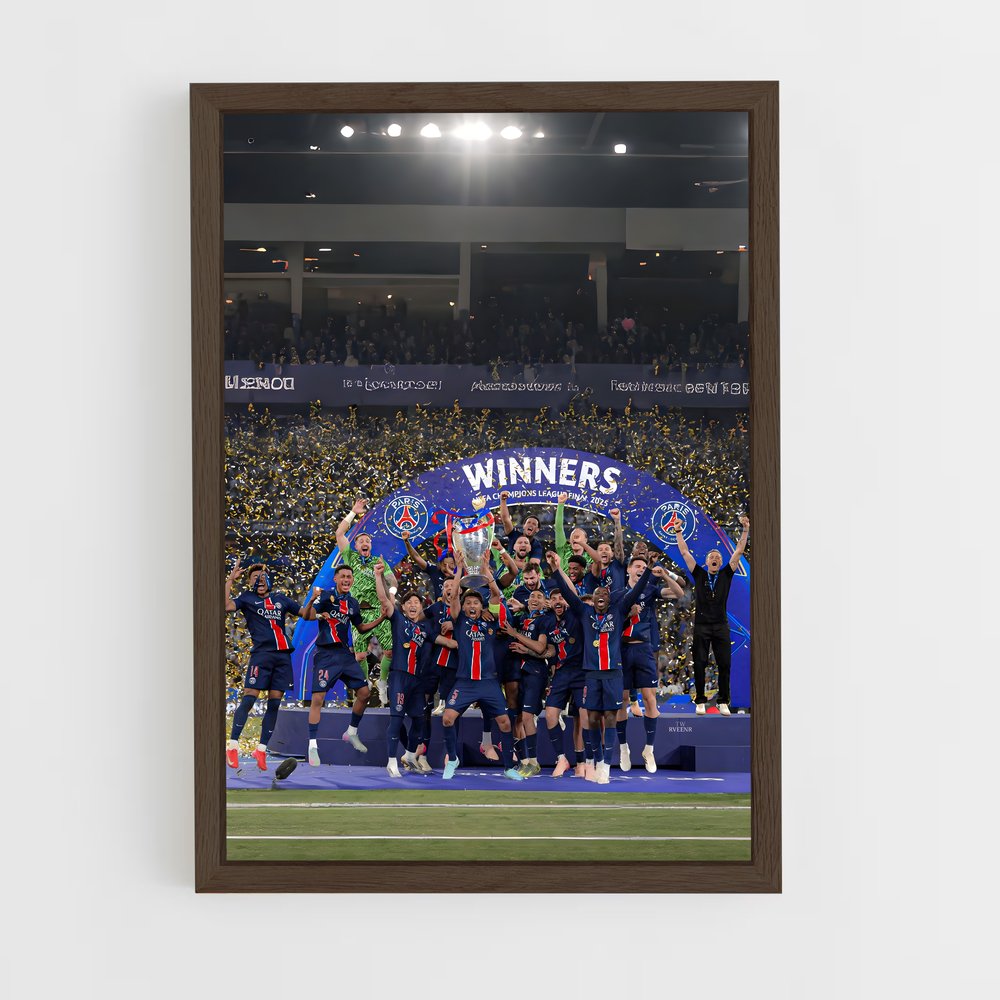 ap-paris saint-germain fc-8 cadre Bois foncé