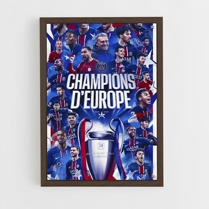 ap-paris saint-germain fc-9 cadre Bois foncé
