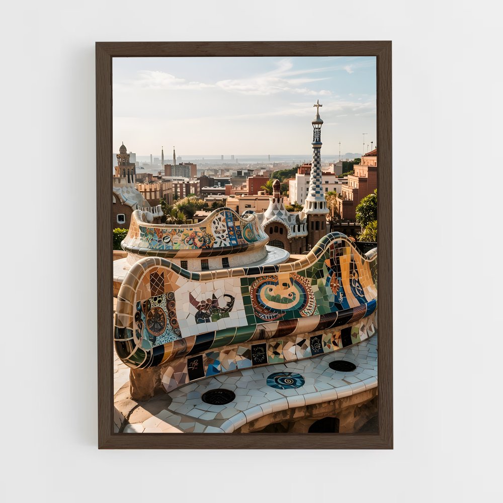ap-park guell-2 cadre Bois foncé