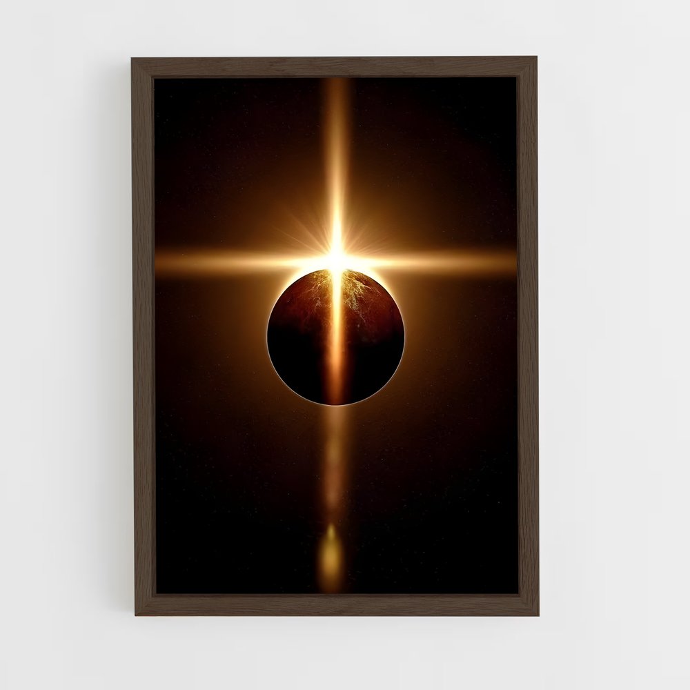 ap-partial eclipse-2 cadre Bois foncé