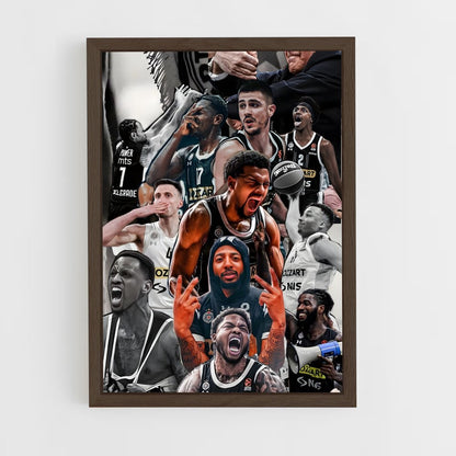 ap-partizan belgrade-2 cadre Bois foncé