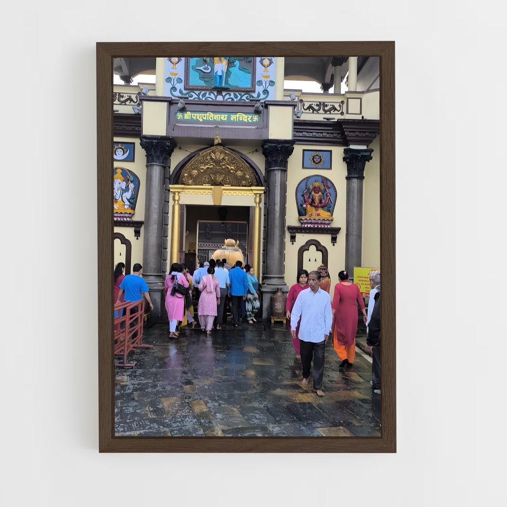 ap-pashupatinath temple-5 cadre Bois foncé