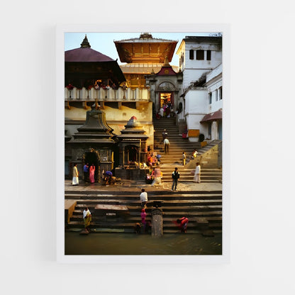 ap-pashupatinath temple-9 cadre Blanc