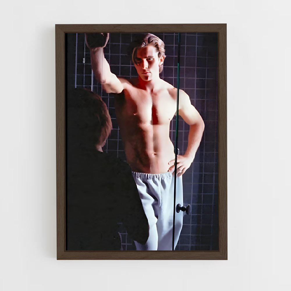 ap-patrick bateman-1 cadre Bois foncé