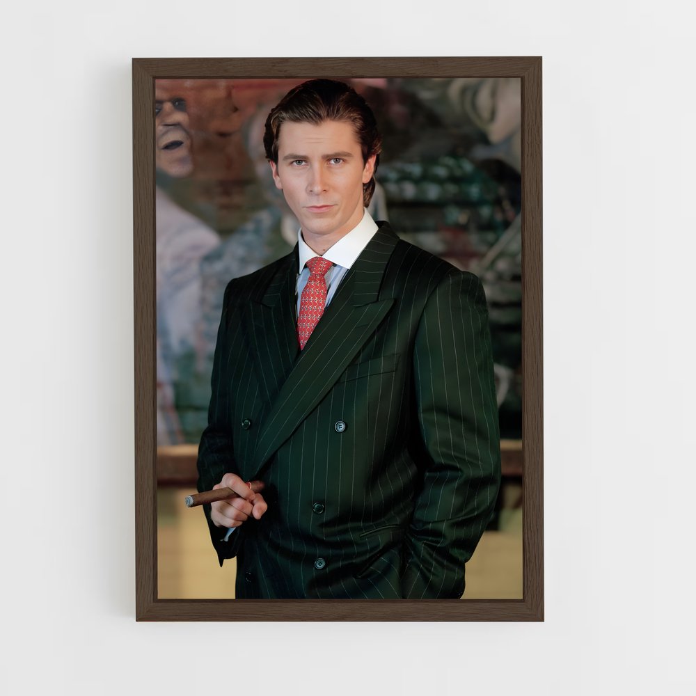ap-patrick bateman-3 cadre Bois foncé