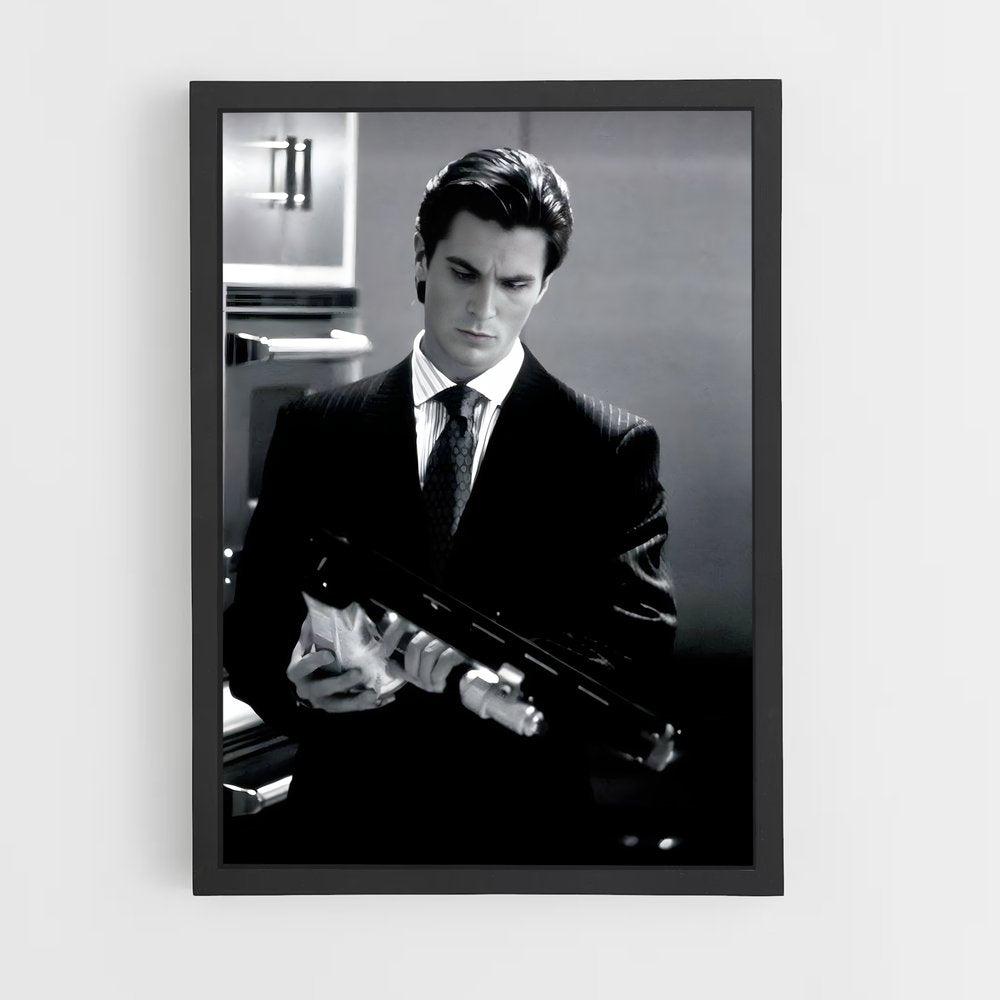 ap-patrick bateman-4 cadre Noir