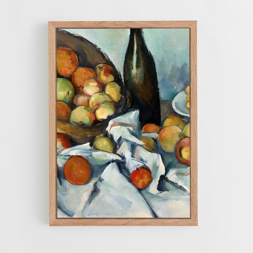 ap-paul cezanne-4 cadre Bois clair
