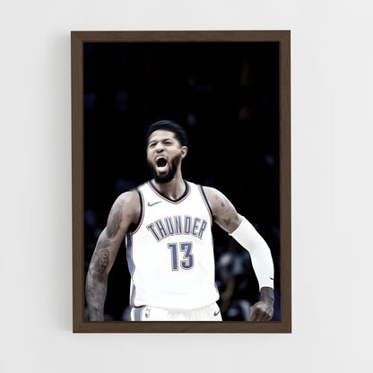 ap-paul george-5 cadre Bois foncé