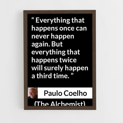 ap-paulo coelho-3 cadre Bois foncé