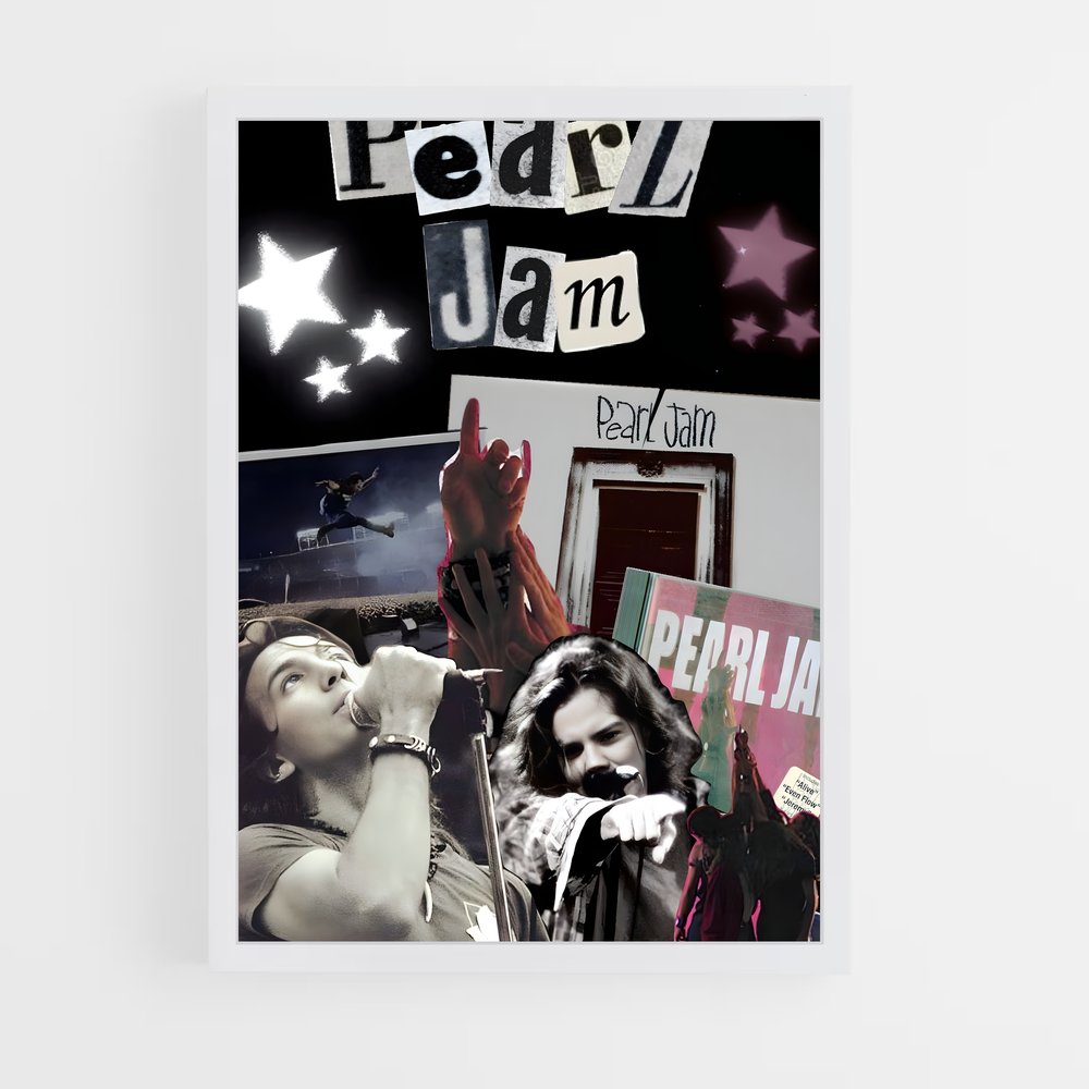 ap-pearl jam-1 cadre Blanc