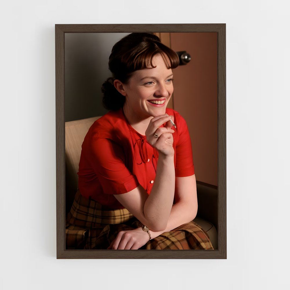 ap-peggy olson-3 cadre Bois foncé