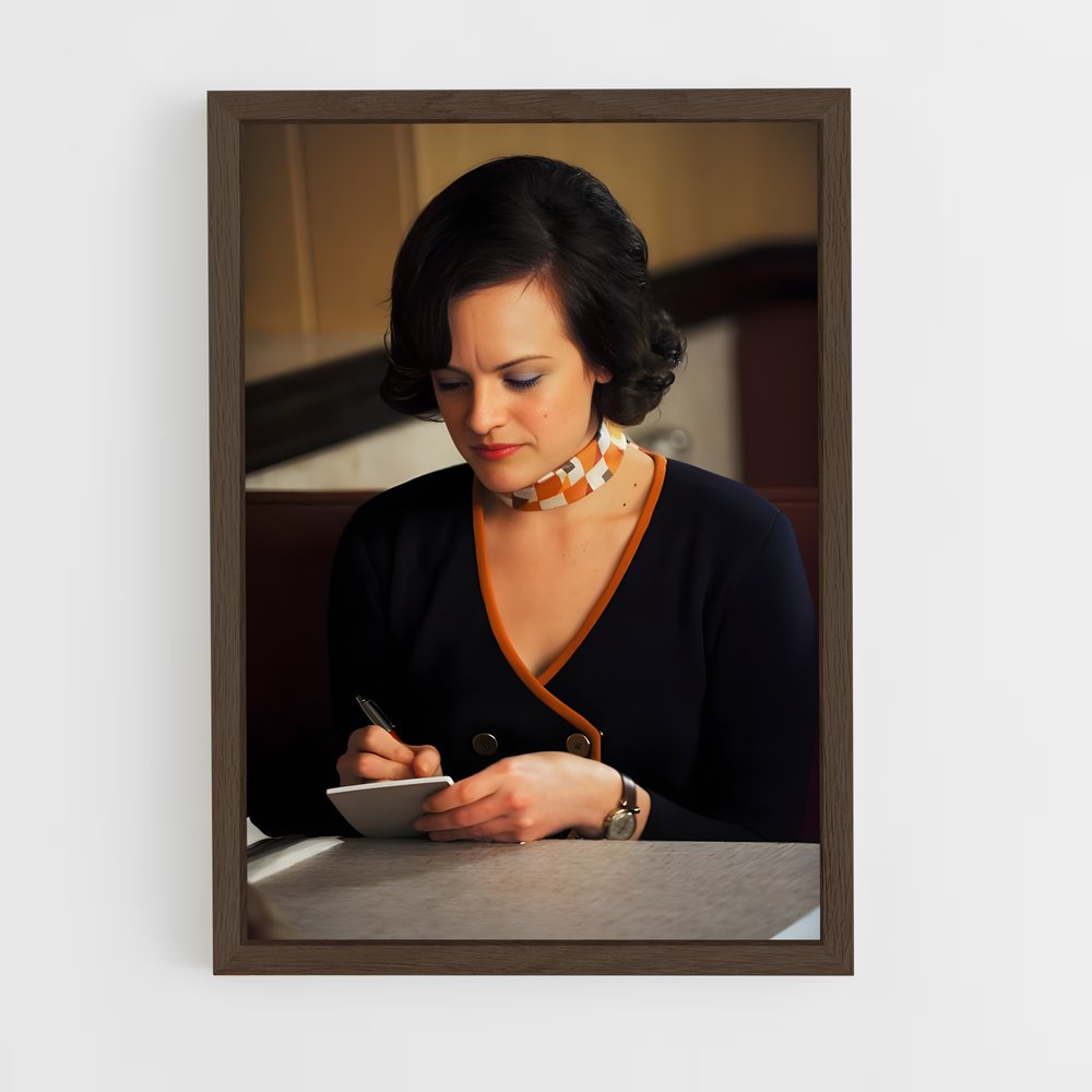 ap-peggy olson-5 cadre Bois foncé