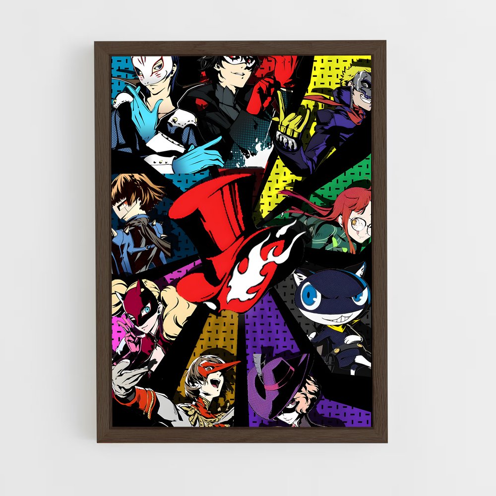 ap-persona 5-4 cadre Bois foncé
