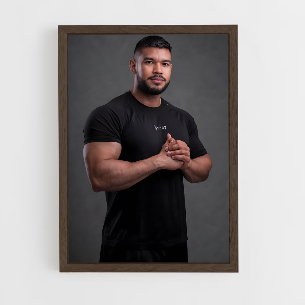ap-personal trainer-4 cadre Bois foncé