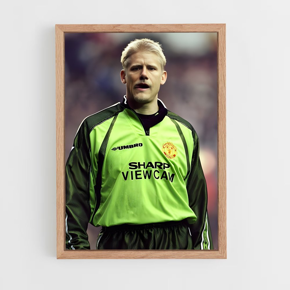 ap-peter schmeichel-1 cadre Bois clair