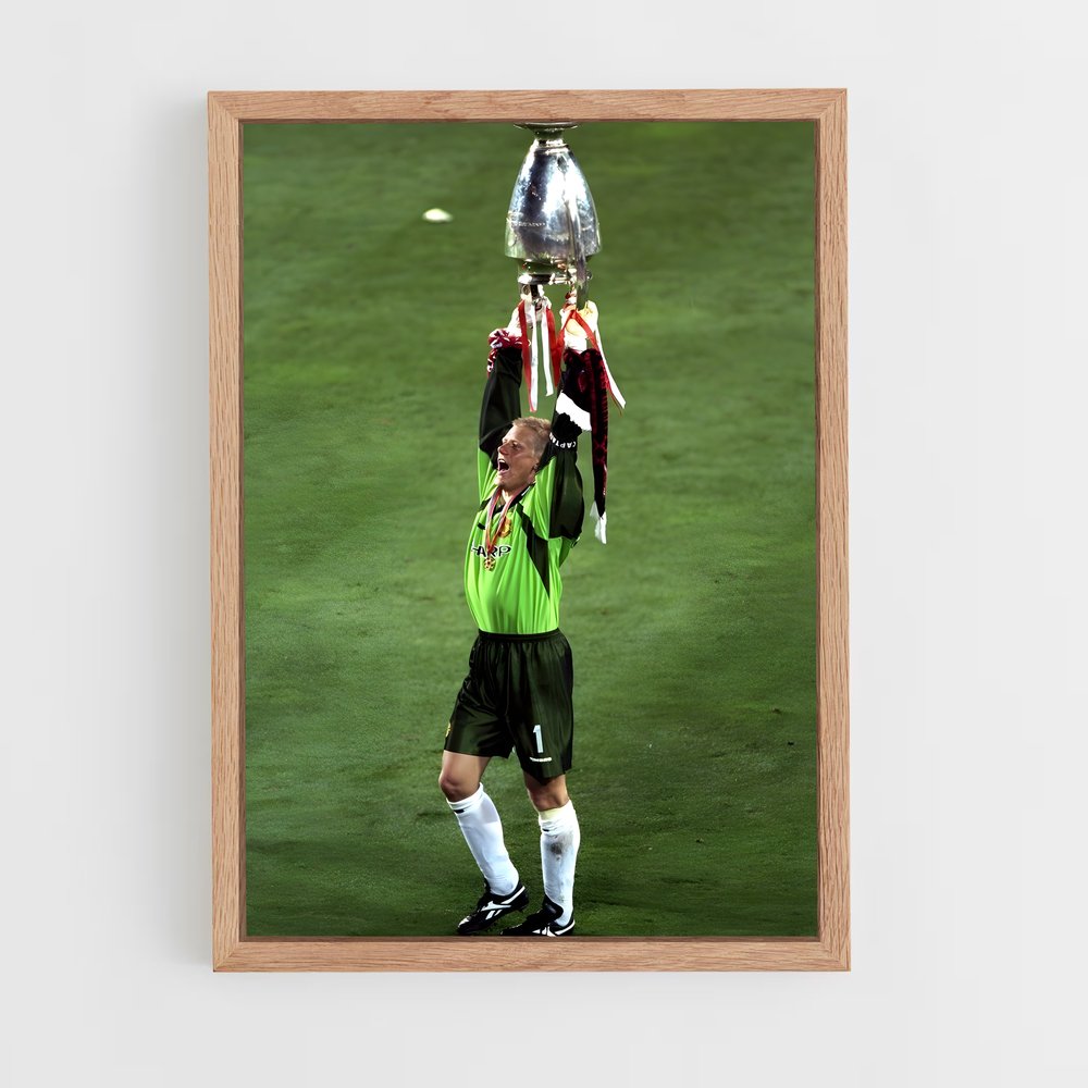 ap-peter schmeichel-6 cadre Bois clair