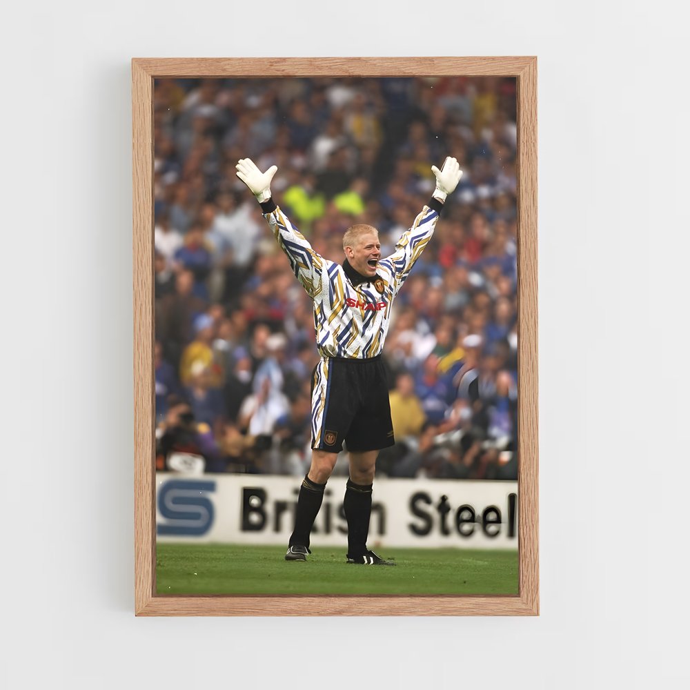 ap-peter schmeichel-7 cadre Bois clair