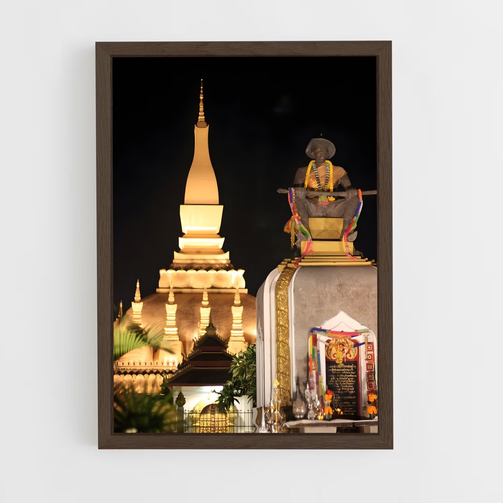 ap-pha that luang-6 cadre Bois foncé