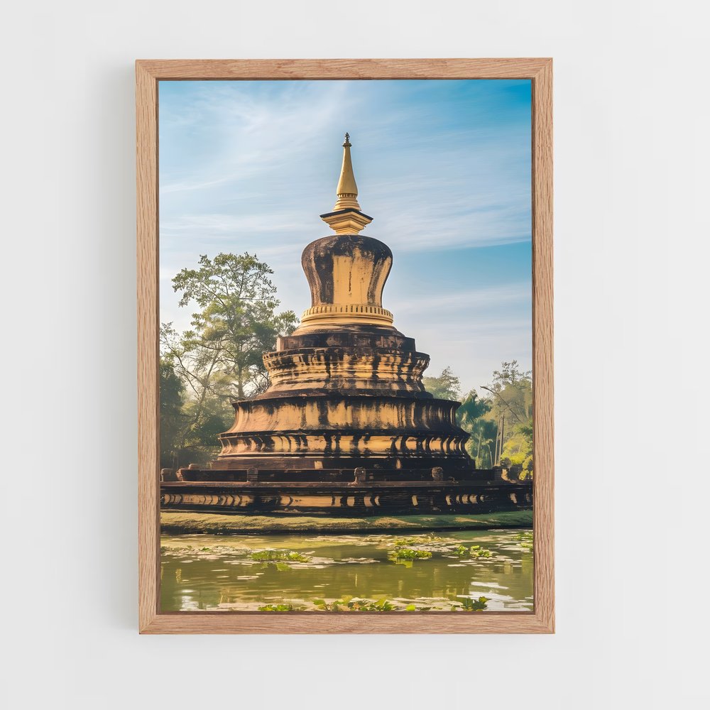 ap-pha that luang-9 cadre Bois clair