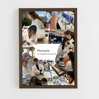 ap-pharmacist-3 cadre Bois foncé