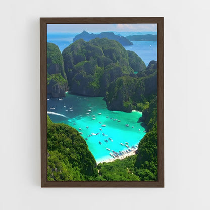 ap-phi phi islands-8 cadre Bois foncé