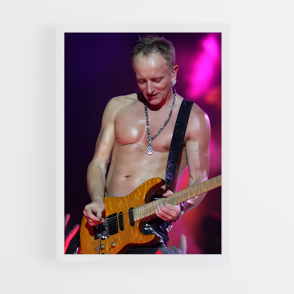 ap-phil collen-3 cadre Blanc
