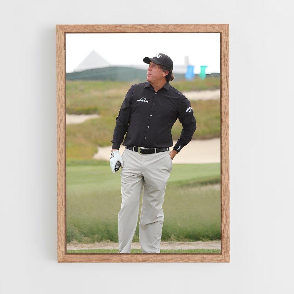 ap-phil mickelson-6 cadre Bois clair