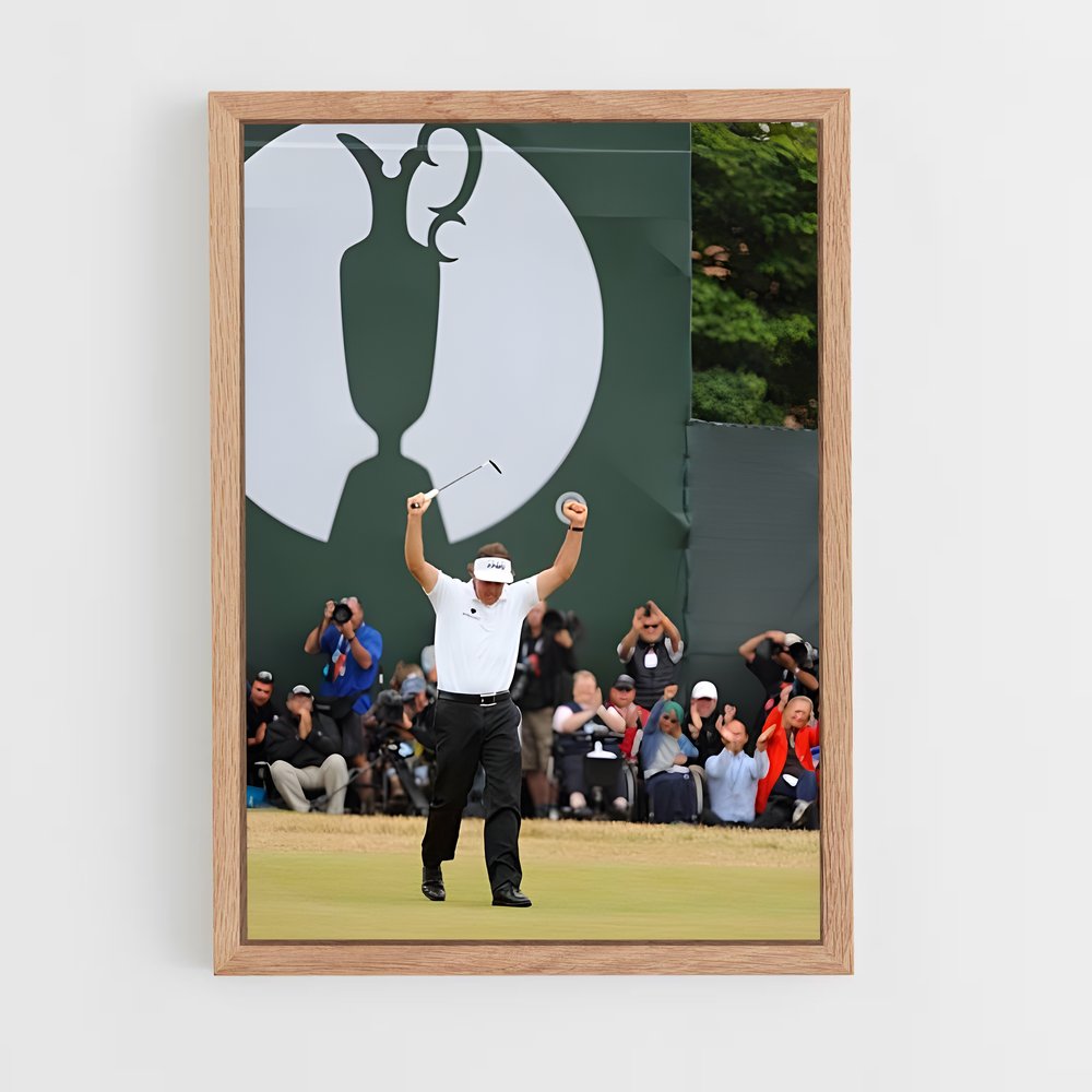 ap-phil mickelson-9 cadre Bois clair