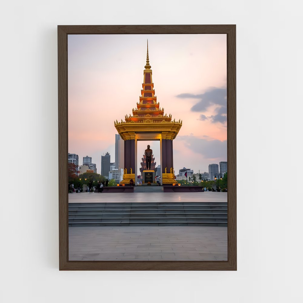 ap-phnom penh-1 cadre Bois foncé