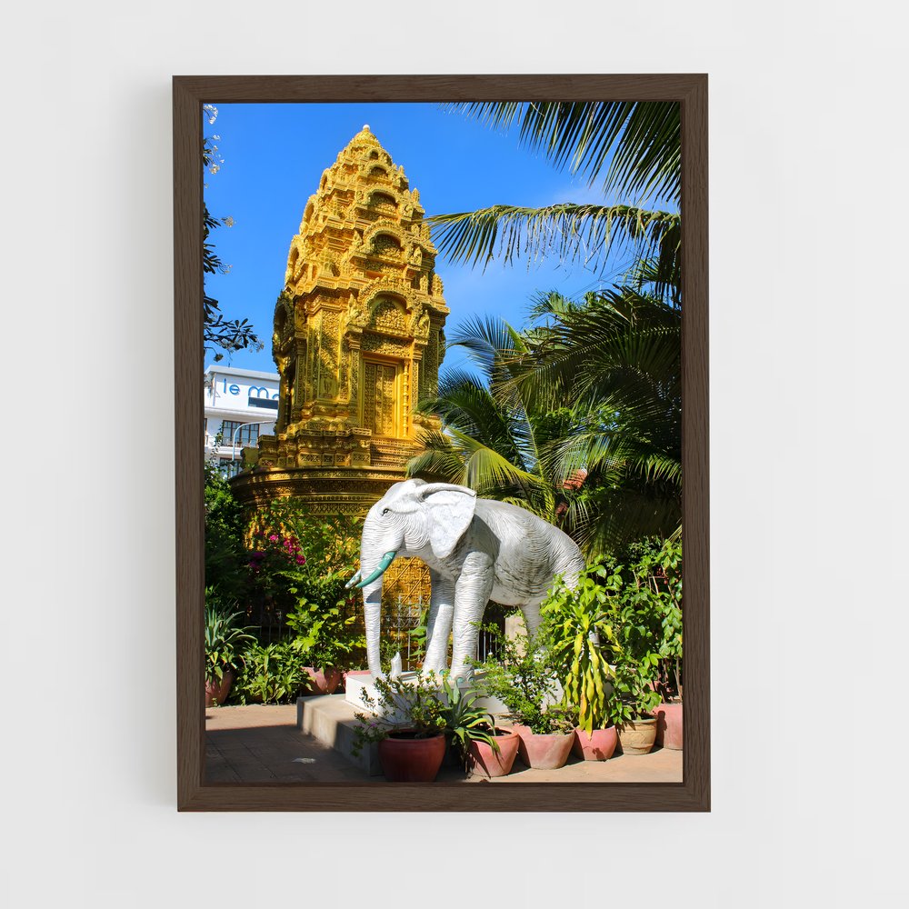 ap-phnom penh-5 cadre Bois foncé