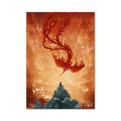 Poster Cerf Éthéré