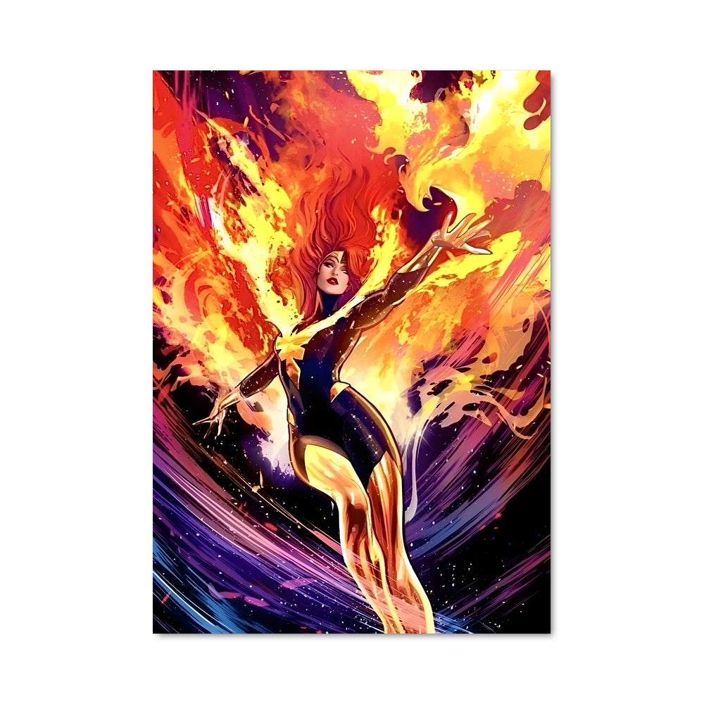 Poster Phoenix en Flamme