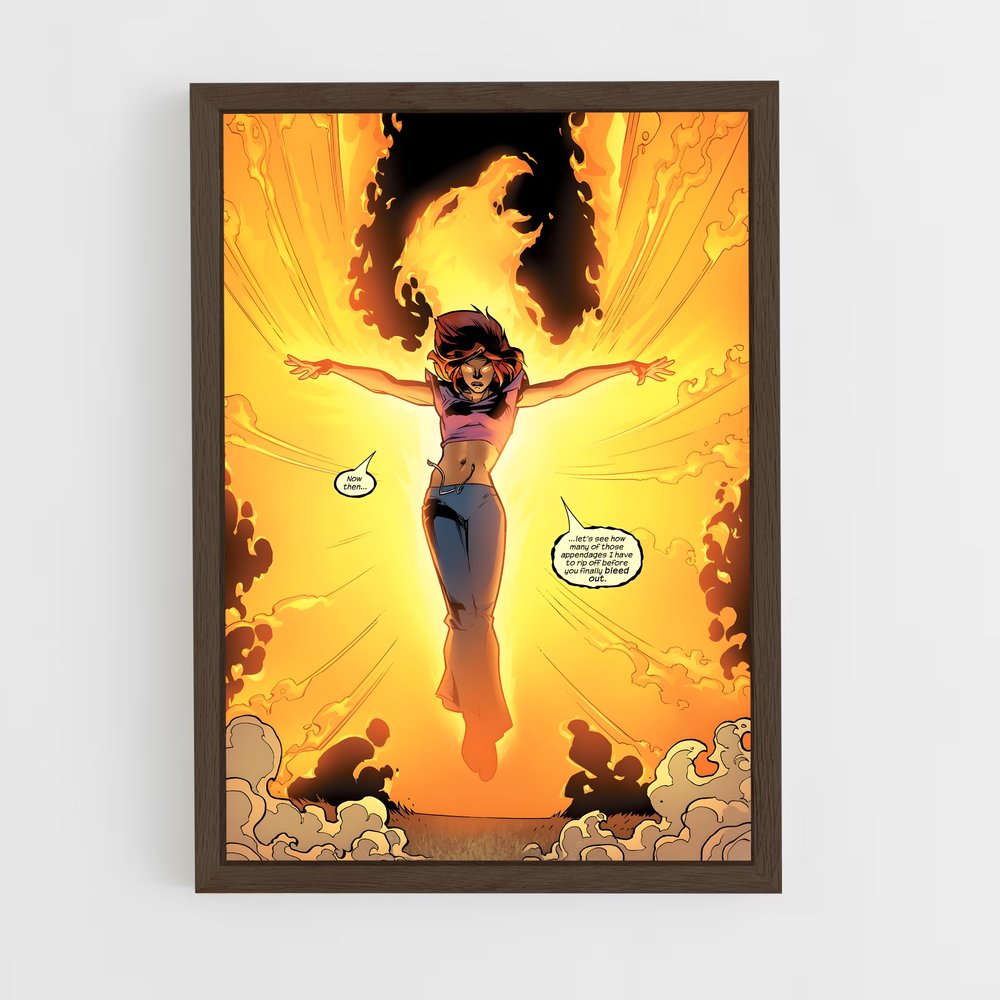 ap-phoenix jean grey-3 cadre Bois foncé