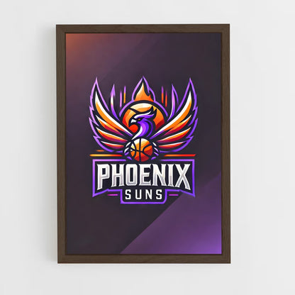 ap-phoenix suns-4 cadre Bois foncé