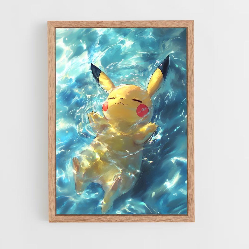 ap-pikachu-8 cadre Bois clair