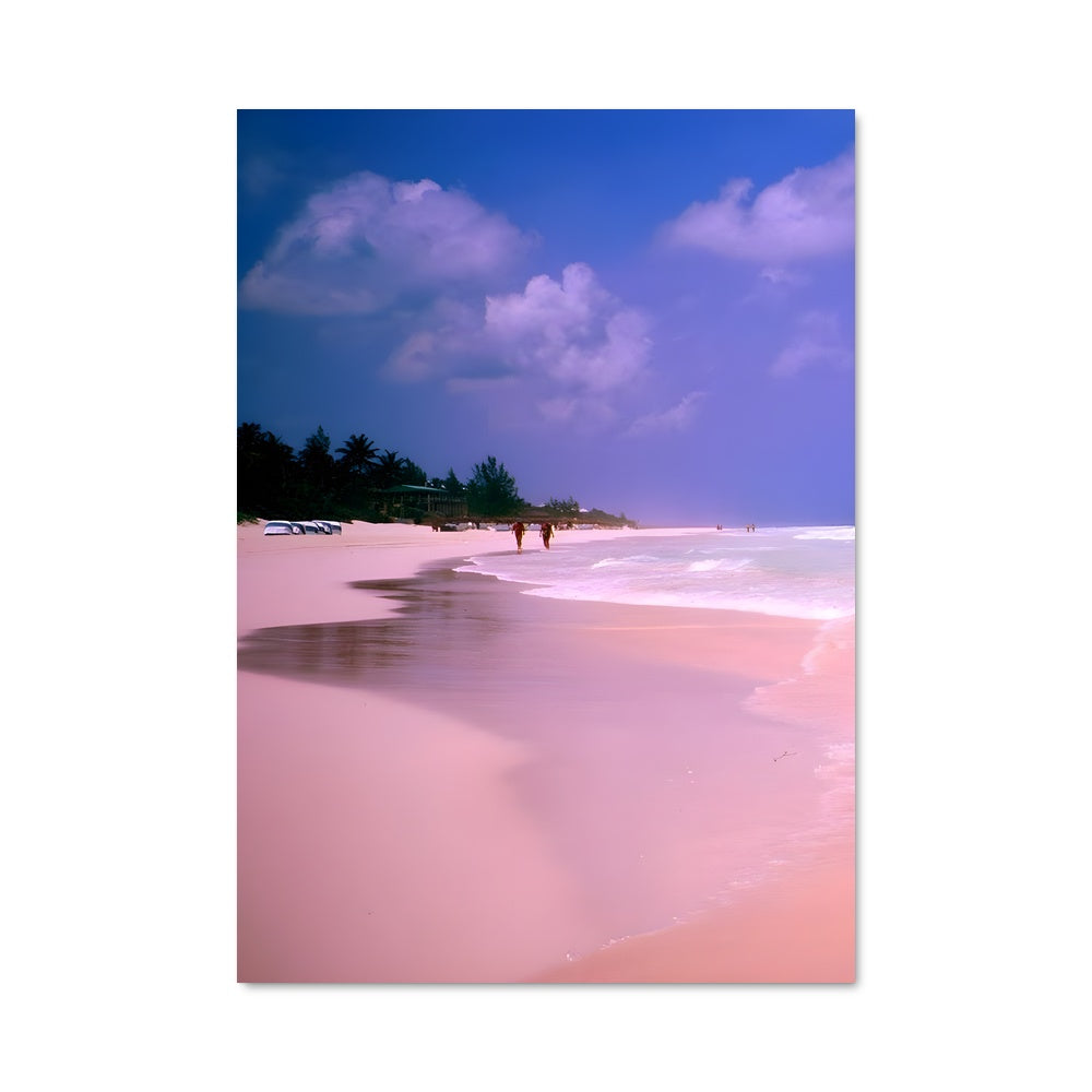 Poster Pink sands beach 92588