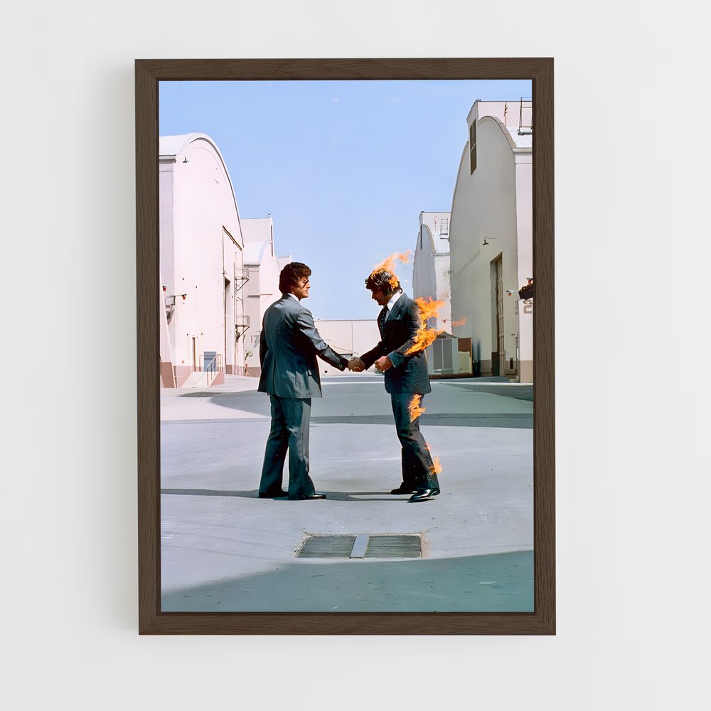 ap-pink floyd-2 cadre Bois foncé