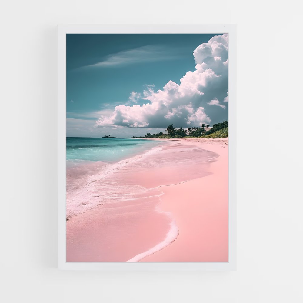 ap-pink sands beach-3 cadre Blanc