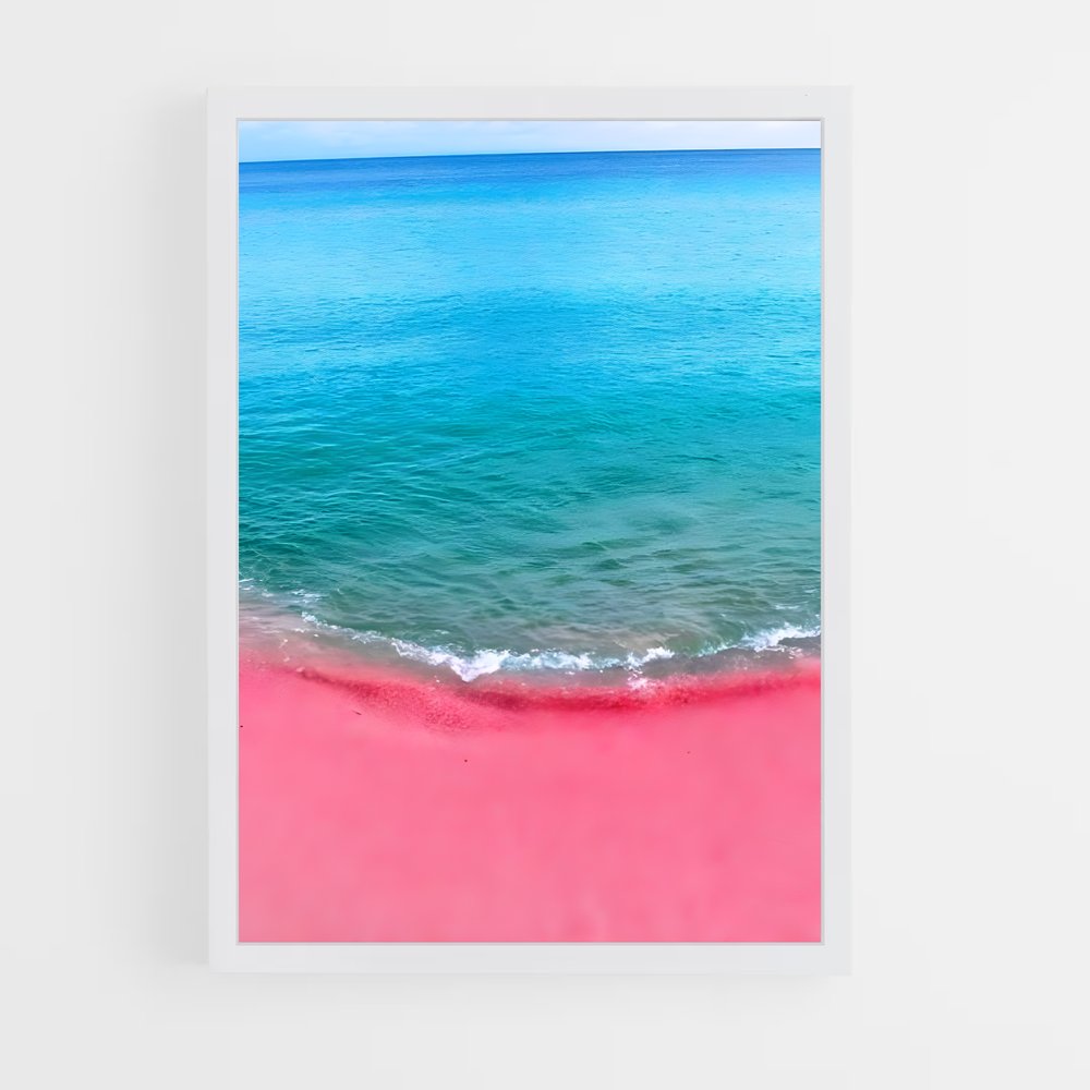 ap-pink sands beach-6 cadre Blanc
