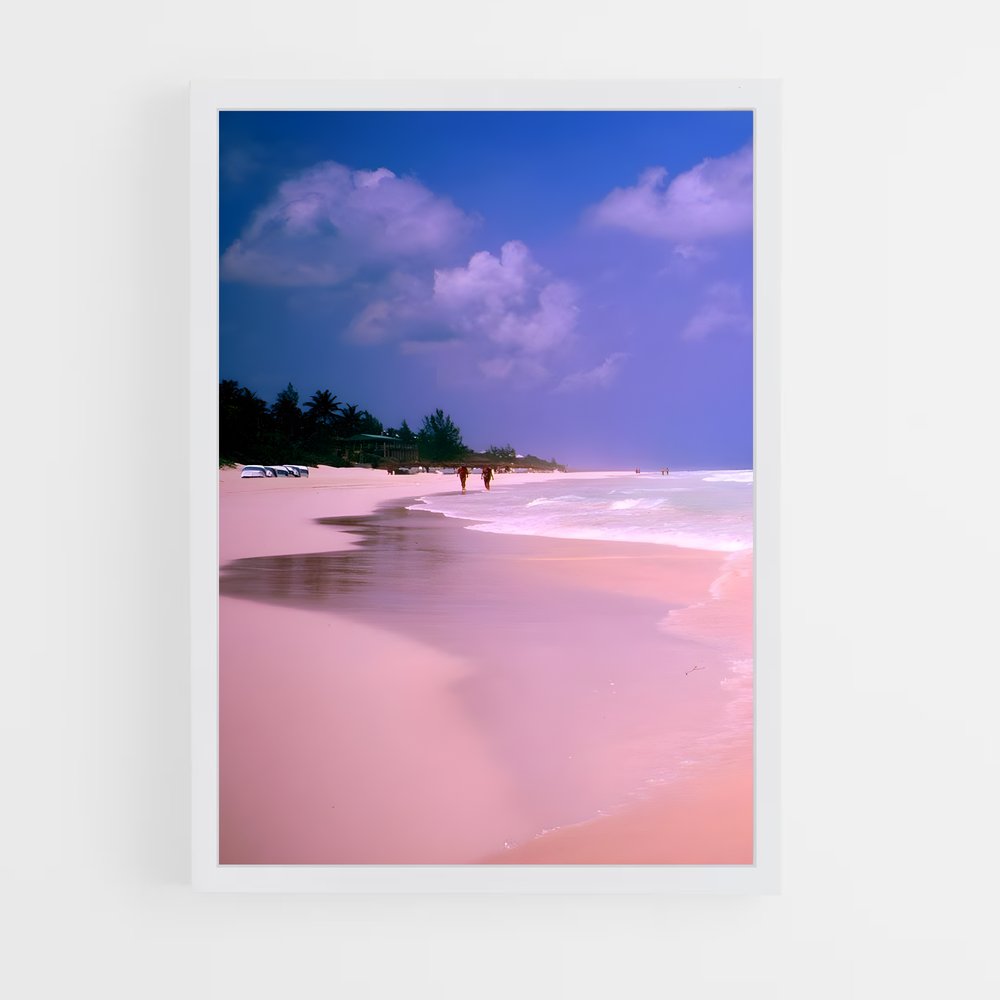 ap-pink sands beach-7 cadre Blanc