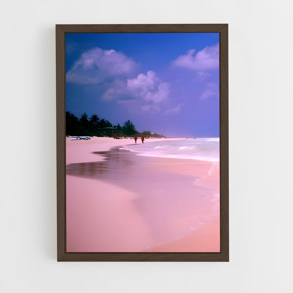 ap-pink sands beach-7 cadre Bois foncé