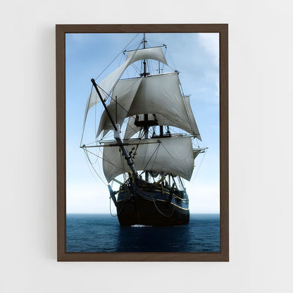 ap-pirate ship-4 cadre Bois foncé